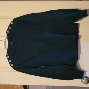 J Crew Forest Green Sweater L